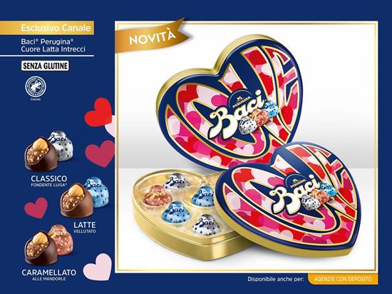 BACI CUORE LATTA INTRECCI GR.100