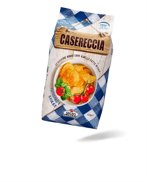 CHIPS CASERECCIA POMODORO/BASILICO GR.135