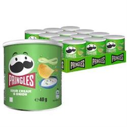 PRINGLES CREAM ONION GR.40 X 12